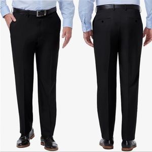 Men’s black unbranded flat front dress pants size 32x31